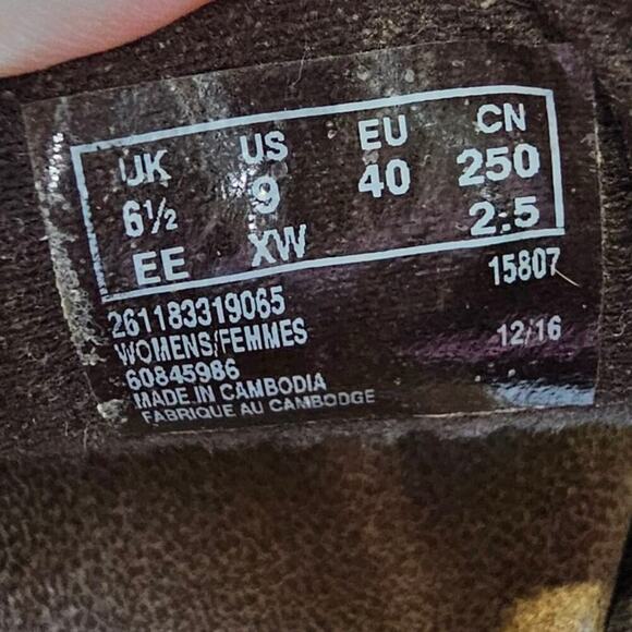 Clarks Gladiator Leather Sandals Brown Size 9XW - Picture 7 of 7